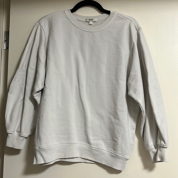 Agolde Crew Neck Sweatshirt 3/4 sleeves - Picture 1 of 5